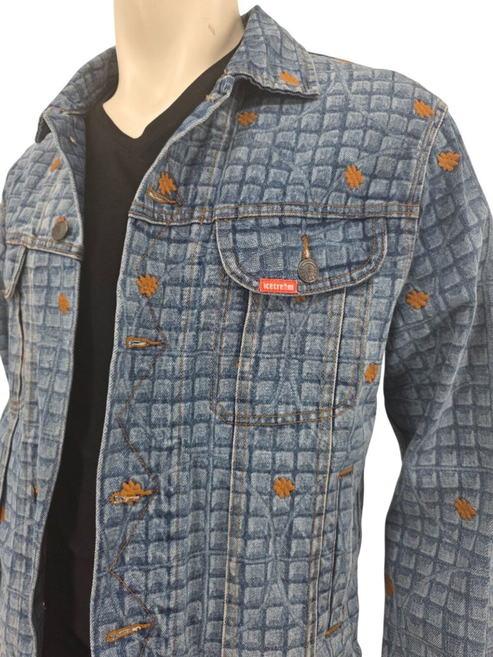 Icecream Premium Mens Denim Jacket Medium